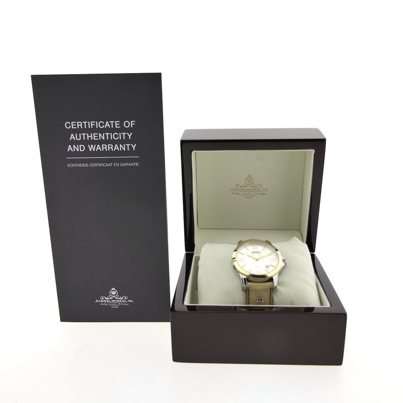 Image 16 of Maurice Lacroix Pontos Day-Date PT6058; Automatic 18k gold/steel men's watch