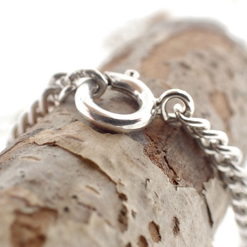 Image 6 of Silver gourmet bracelet with engraving plates | 19.5 cm