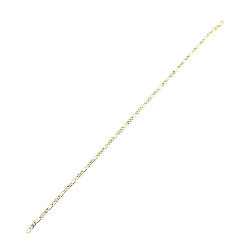 Image 5 of Gold Figaro link bracelet