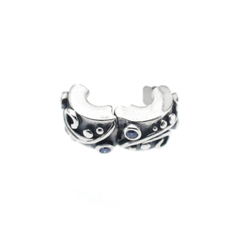 Image 5 of Pandora clip charm; Silver; Blue Fantasy