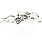 Image 6 of Silver gourmet link bracelet with two-tone plate | 21 cm