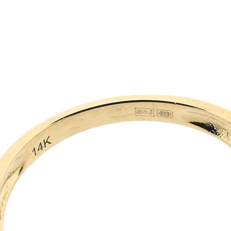 Image 8 of Gold ring with diamond | 0.21 ct.