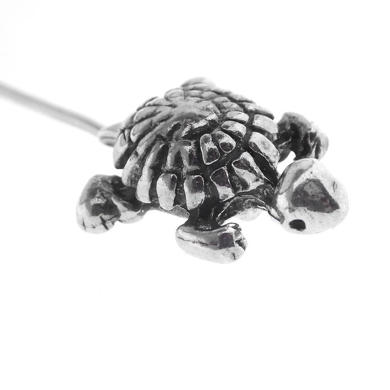 Image 3 of Silver brooch pin | Turtle