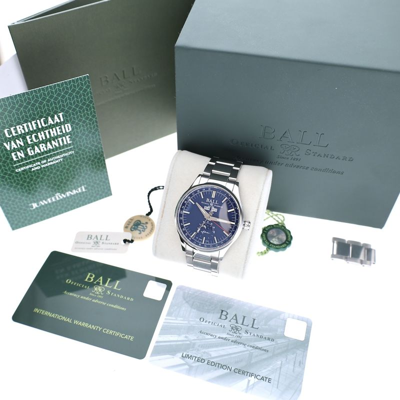Image 4 of Ball Engineer II Moon Calendar NM3016C-S2J-GY; Automatic men's watch with moon phase