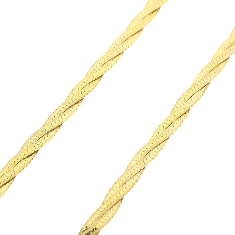 Image 7 of Gold braided fantasy link necklace