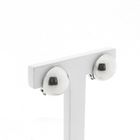 Image 3 of Silver domed clip-on earrings