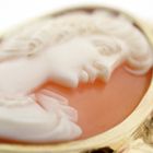 Image 3 of Vintage gold pendant with cameo