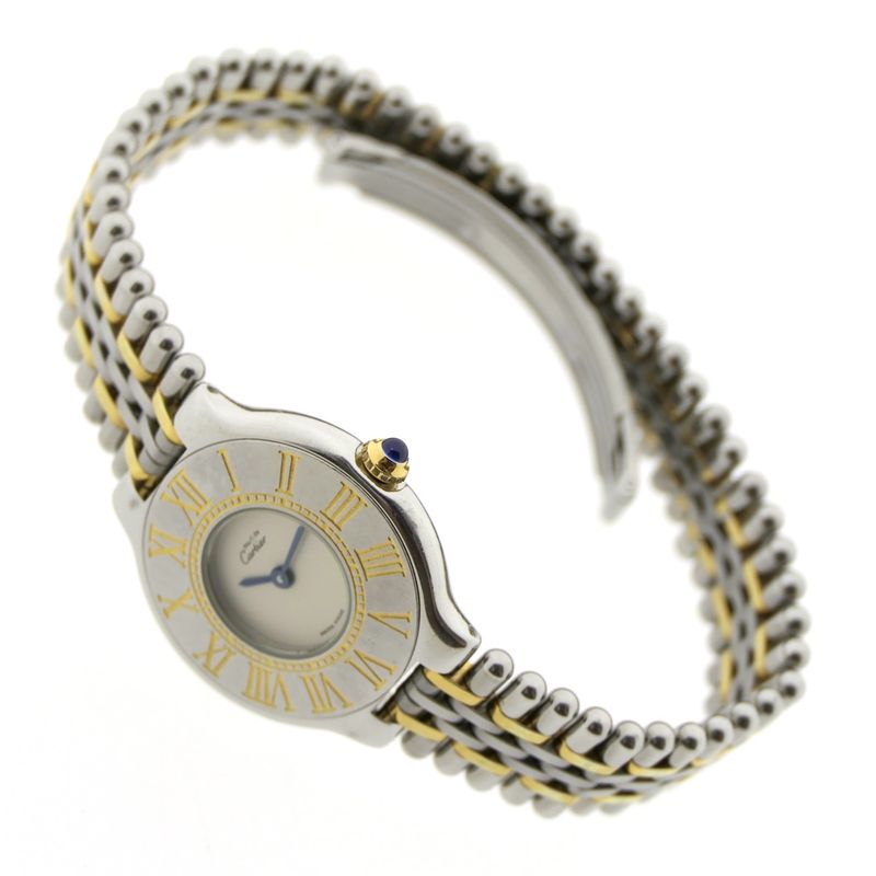 Image 13 of Cartier Must 21; Gold/steel women's watch