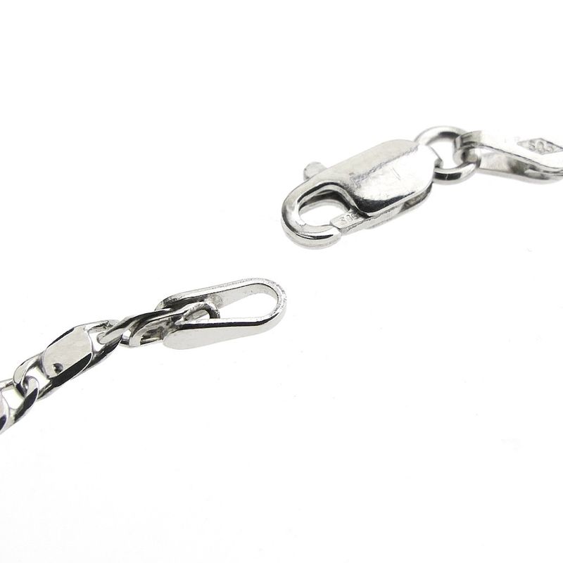 Image 4 of White gold fantasy link bracelet | 21 cm