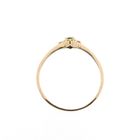 Image 5 of 18K rose gold ring with emerald and diamond | 0.04 ct.