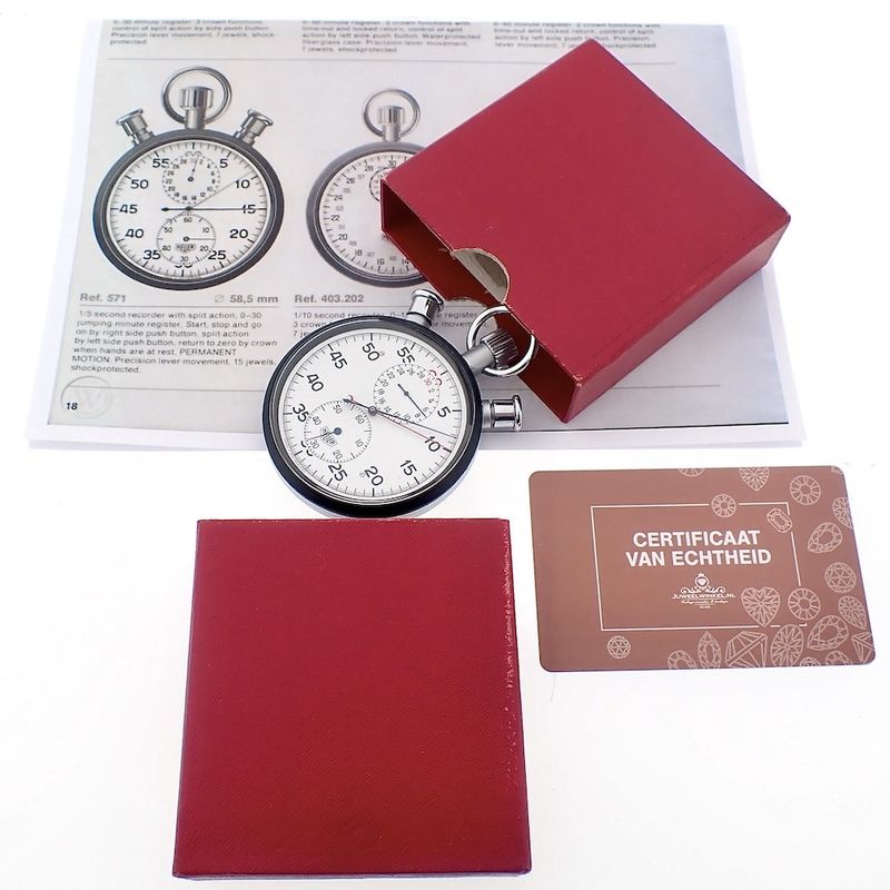 Image 4 of Heuer Rattrapante/Split-Seconds Stopwatch; Vintage stopwatch/timer