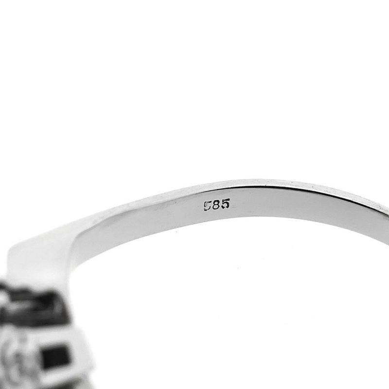 Image 6 of White gold ring with diamond | 0.025 ct.