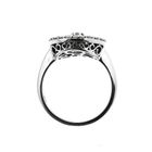 Image 6 of 18-karat white gold vintage cocktail ring with 1.96 ct. diamonds.