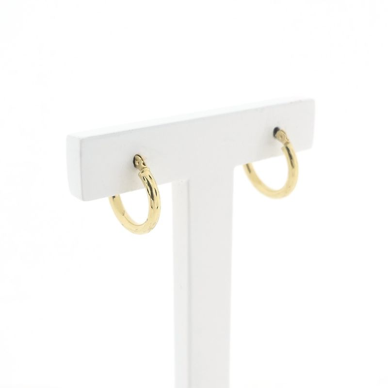 Image 3 of Gold earrings | Ø 13.5 mm
