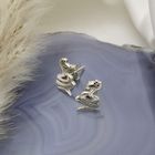 Image 7 of Silver snake stud earrings