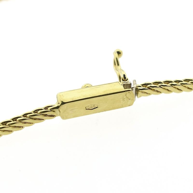 Image 5 of Gold herringbone link necklace