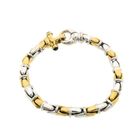 Image 5 of Two-tone gold fantasy link bracelet