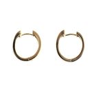 Image 5 of Two-tone gold earrings with diamonds | Ø 17 mm