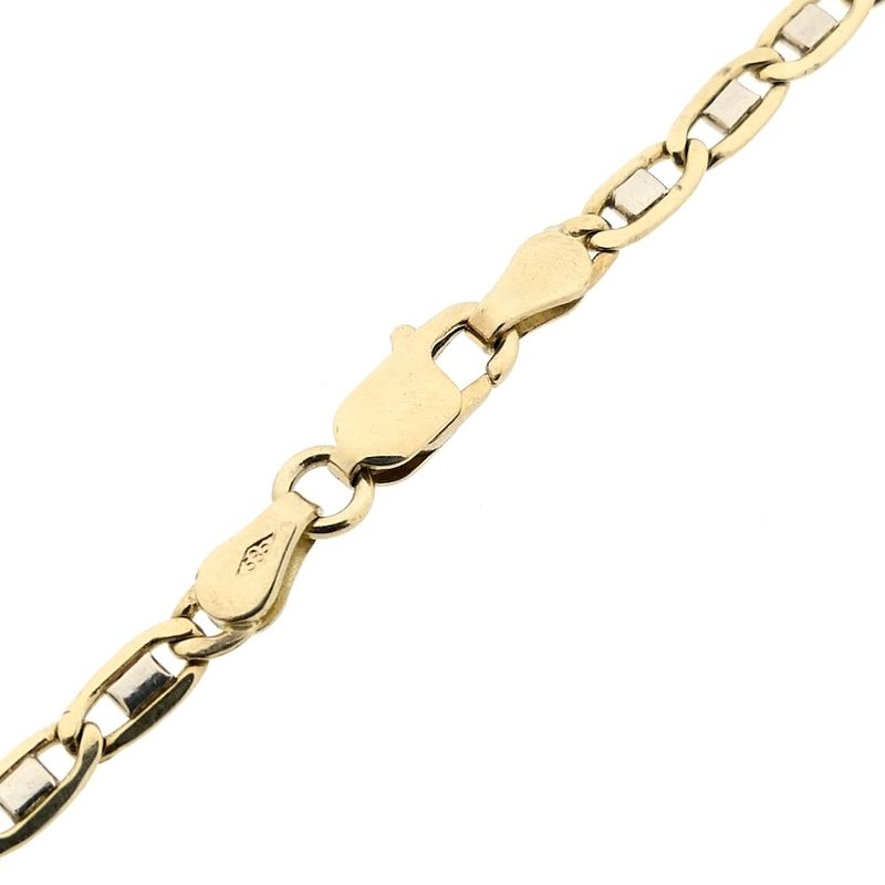 Image 3 of Two-tone gold fantasy link bracelet