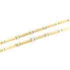 Image 7 of Two-tone gold bar necklace