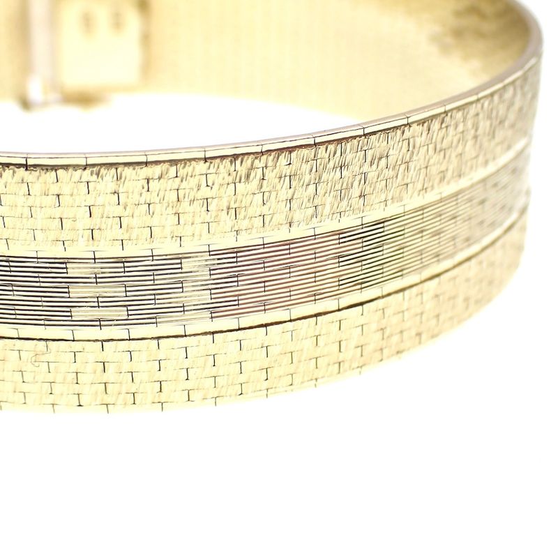 Image 2 of Exclusive vintage wide gold bracelet | 19 cm