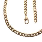 Image 1 of Gold ladies gourmet link necklace | 38 cm