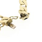 Image 6 of Gold wide gourmet link bracelet