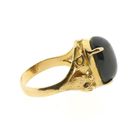 Image 6 of Gold ring with black labradorite