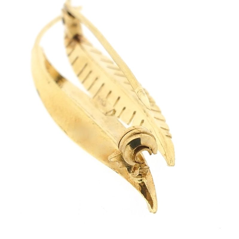 Image 5 of Gold feather brooch | Vintage