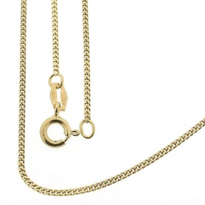 Image 1 of Gold gourmet link chain | 50.5 cm