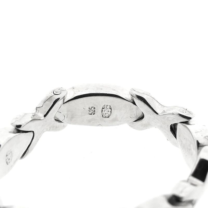 Image 4 of Silver smooth link ring