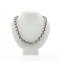 Silver robust jasseron necklace | 50 cm