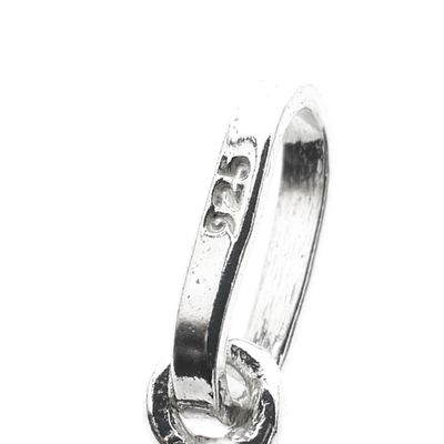 Silver punk style necklace pendant Image 2 of Silver punk style necklace pendant