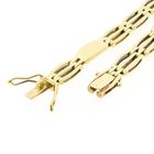 Afbeelding 4 van Gouden tankschakel armband | 19 cm