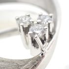 Image 4 of White gold brooch with diamonds; 0.18 ct.