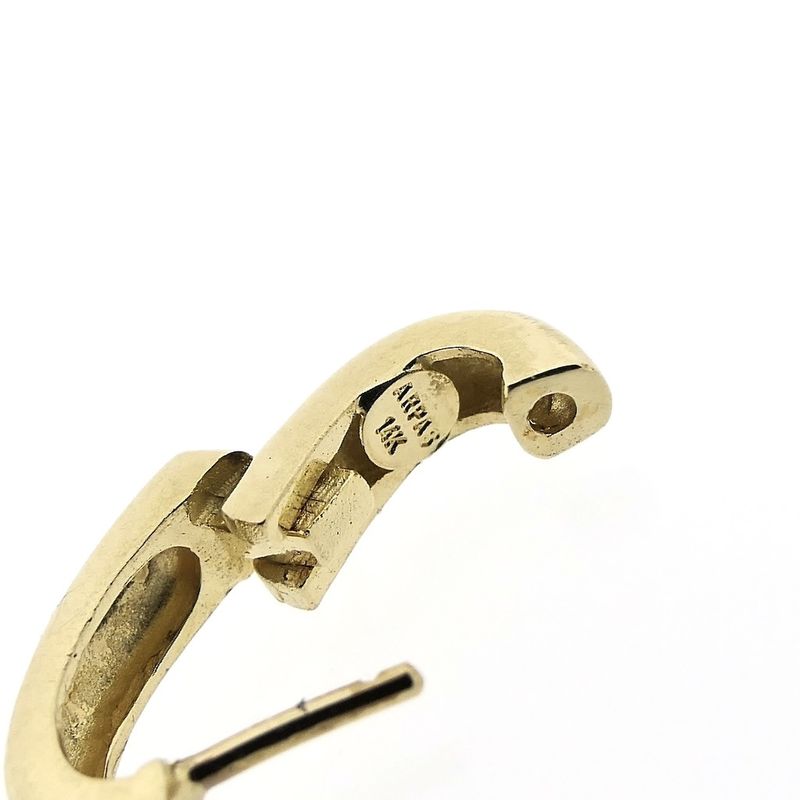 Image 4 of Gold heart-shaped earrings | Ø 14.0 mm