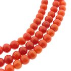 Image 7 of Antique red coral bead bracelet with gold decorative clasp