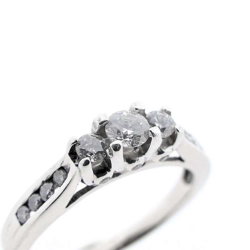 Image 3 of Vintage white gold ring with diamonds | 0.37 ct.