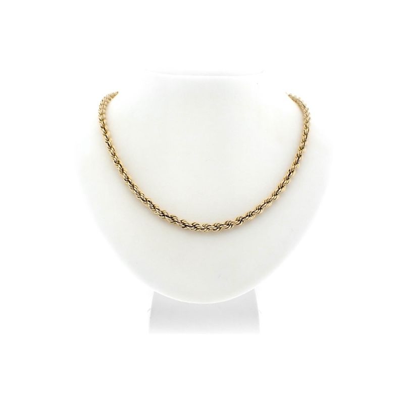 Image 7 of Gold twisted link chain | 46 cm