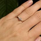 Image 13 of White gold solitaire ring with diamond | 0.05 ct.