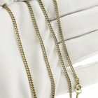 Image 8 of Gold gourmet link chain | 51 cm