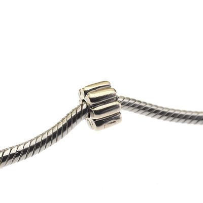 Image 2 of Pandora clip charm; Gold; Gold Ridges