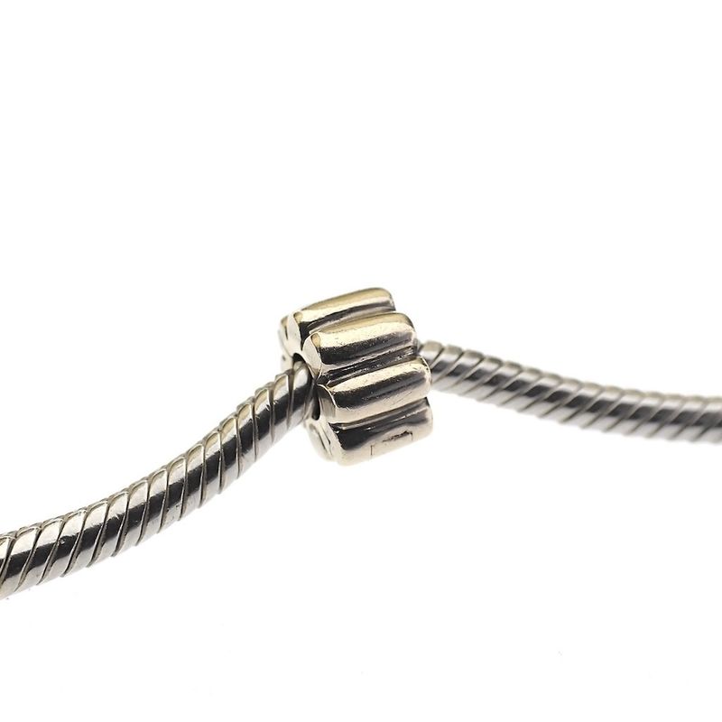 Image 2 of Pandora clip charm; Gold; Gold Ridges