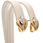 Image 3 of Bicolor gold fantasy stud earrings