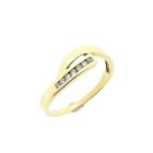 Image 1 of Gold ring with diamonds; 0.14 ct.