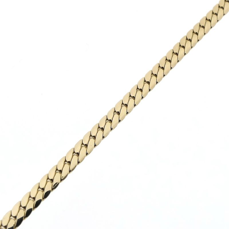 Image 7 of Gold flat gourmet link chain