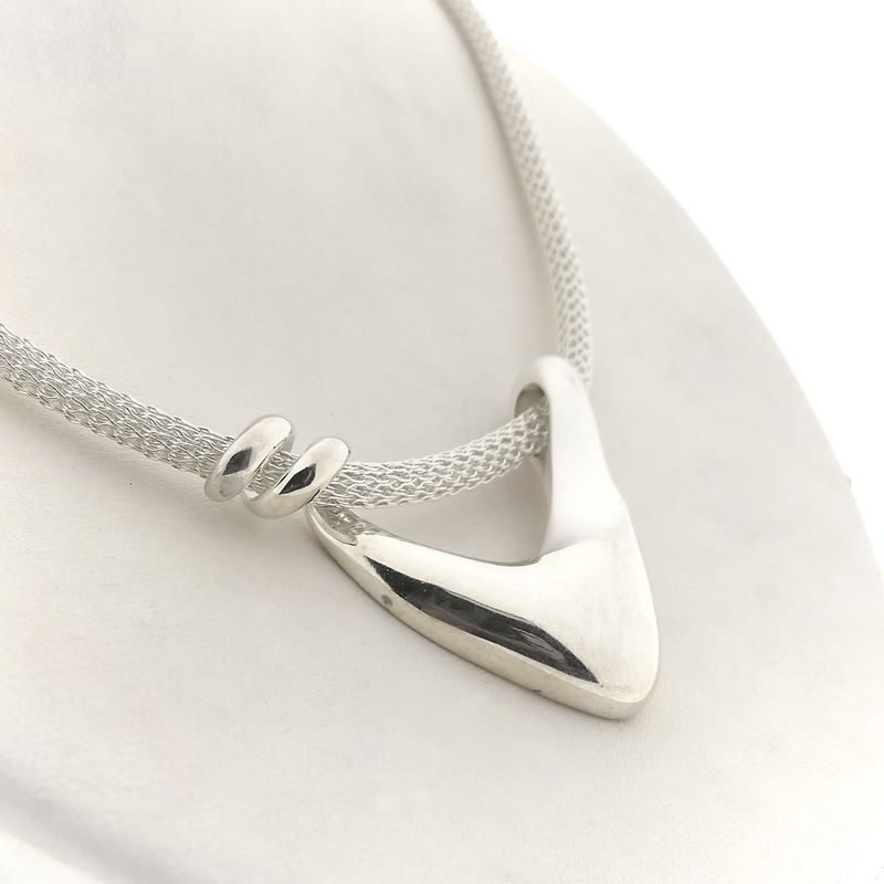 Image 5 of Silver necklace with pendant | 43.5 cm