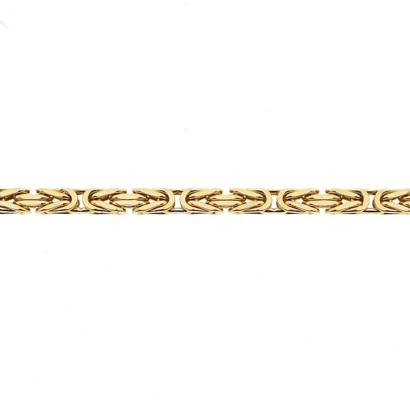 Image 7 of Gold square king chain | 80 cm