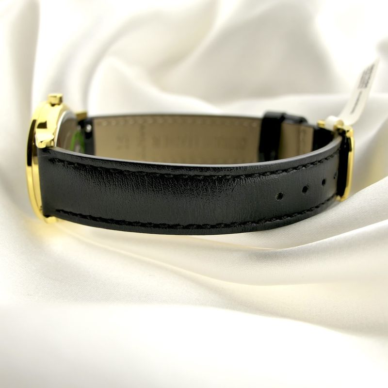 Image 15 of Movado Museum Classic; Gold-plated women's watch with black 'Mother of Pearl' dial; 0607564