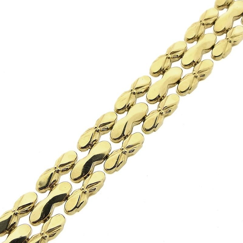Image 8 of Gold Bismarck link bracelet; 19.5 cm